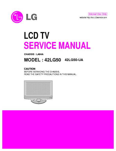 Lg 42lg50 42lg50 ua lcd tv service manual download. - Honda cb 125 s manuale di servizio.