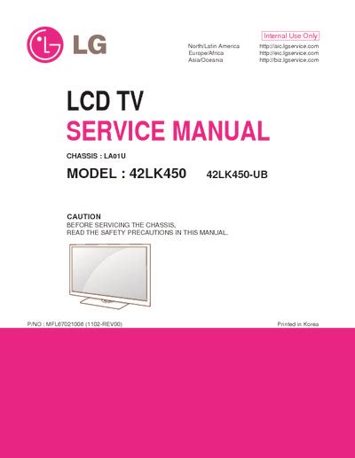 Lg 42lk450 42lk450 da lcd tv service manual download. - Manuale di servizio icom ic r75.