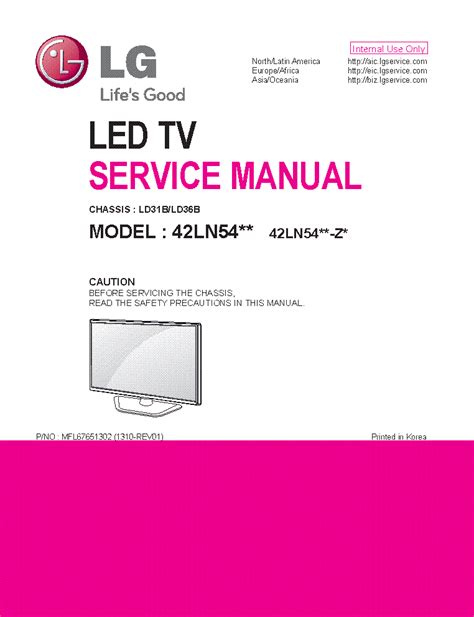 Lg 42ln5400 ua service manual and repair guide. - Iii certamen de relatos breves y poesía..