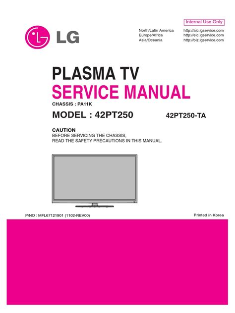 Lg 42pt250 42pt250 ta plasma tv service manual. - Water and wastewater calculations manual 2nd ed second edition.