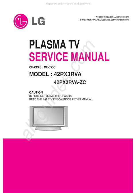 Lg 42px3rva 42px3rva zc plasma tv service manual. - Probability markov chains queues and simulation solution manual.