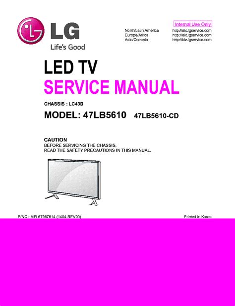 Lg 47lb5610 47lb5610 cd led tv service manual. - Cessna aircraft company model 560xl maintenance manual.