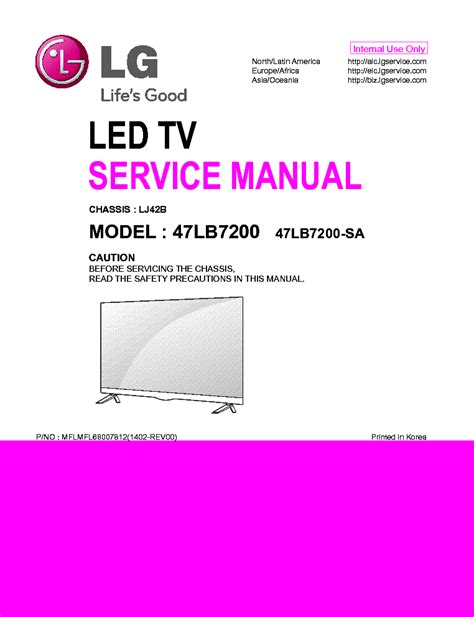 Lg 47lb7200 47lb7200 sa led tv service manual. - Proposta de constituição da república federativa do brasil.