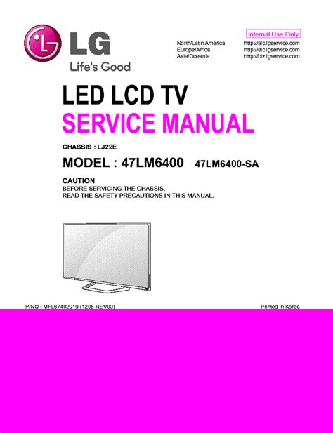 Lg 47lm6400 47lm6400 sa led lcd tv service manual. - Stanley garage door opener manual model 570.
