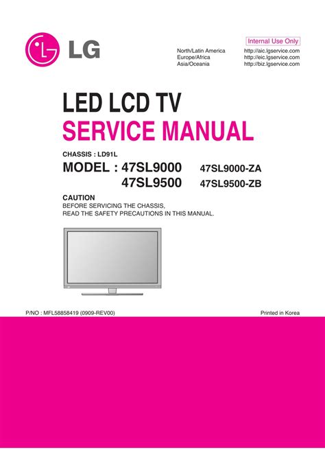 Lg 47sl9000 47sl9500 led lcd service manual repair guide. - Cisco introduction to networks lab manual instructors.