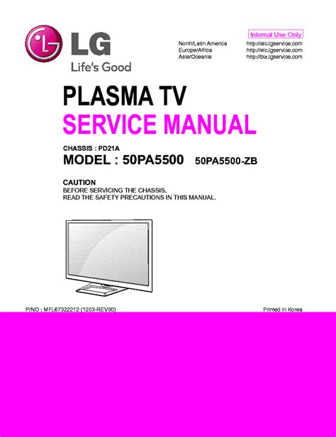 Lg 50pa5500 50pa5500 zb plasma tv service manual. - Manuale di servizio motori cummins n14.