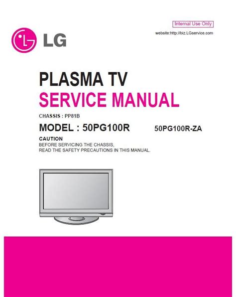 Lg 50pg100r 50pg100r za plasma tv reparaturanleitung download herunterladen. - Whirlpool duet washing machine repair manual.