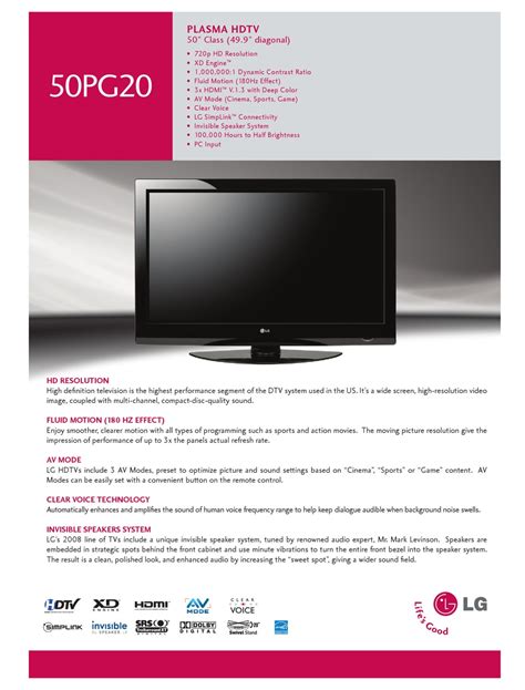 Lg 50pg20 plasma tv training manual. - Accounting grade 12 new era study guide.