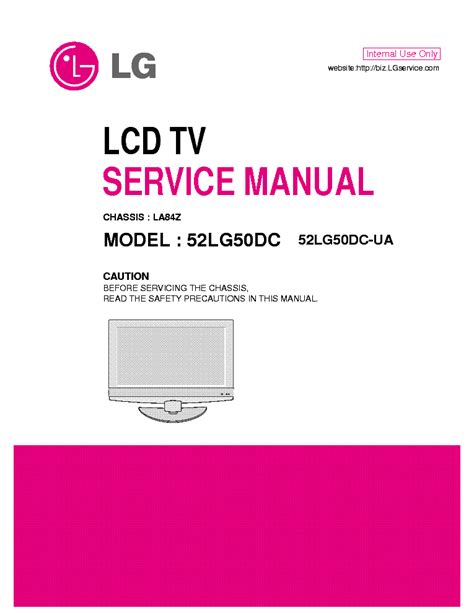 Lg 52lg50dc 52lg50dc ua lcd tv service manual. - Case cx330 cx350 crawler excavators service repair manual.