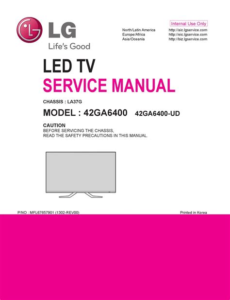 Lg 55ga6450 ud service manual and repair guide. - Les mâurs franã§aises et comment les comprendre.