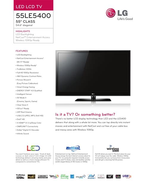 Lg 55le5400 55le5400 uc lcd tv service manual. - Section 1 guided reading and review aggression appeasement war answers.
