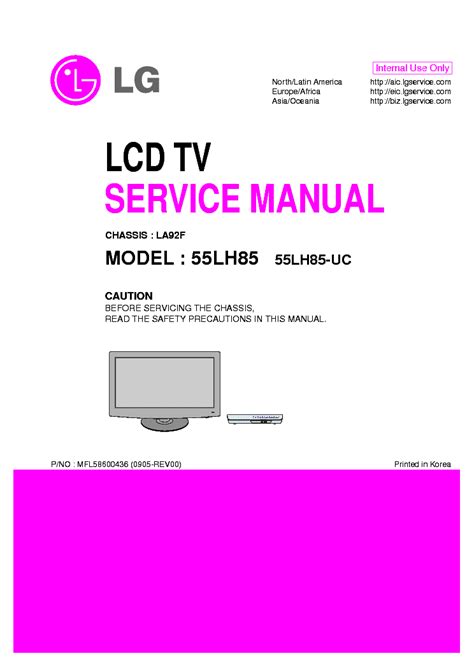 Lg 55lh85 55lh85 uc lcd tv service manual. - Venezuela en el cielo de los escenarios.