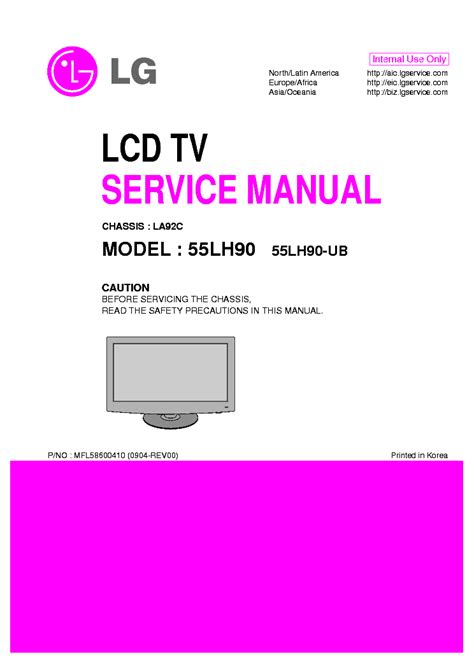 Lg 55lh90 55lh90 ub service manual repair guide. - 2003 2005 honda crf150f service manual.