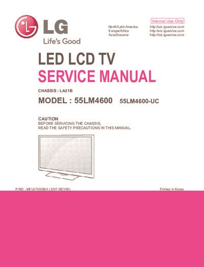 Lg 55lm4600 55lm4600 uc led lcd tv service manual. - Kawasaki klx 250 service werkstatt reparaturanleitung.