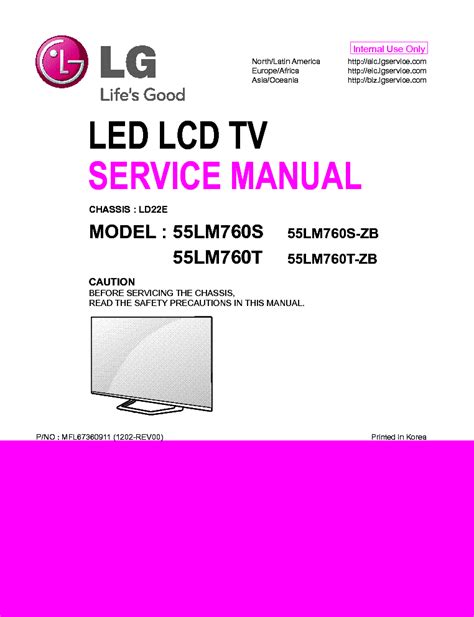 Lg 55lm760s 55lm760t download del manuale di servizio della tv lcd a led. - Marcy one home gym exercise guide.