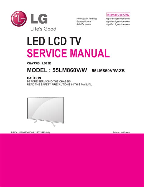 Lg 55lm860v 55lm860v zb led lcd tv service manual. - Epiphone les paul standard user manual.