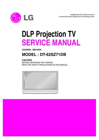 Lg dt 62sz71db projection tv service manual. - Mind games the guide to inner space.