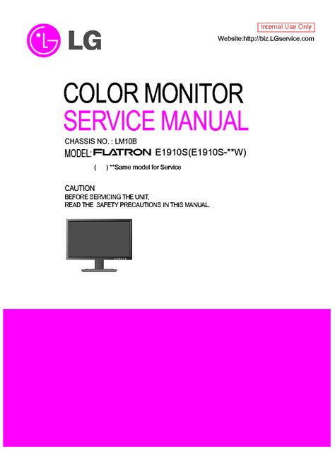 Lg e1910s monitor service manual download. - Praktisches handbuch für das informationssicherheitslabor 3. auflage.
