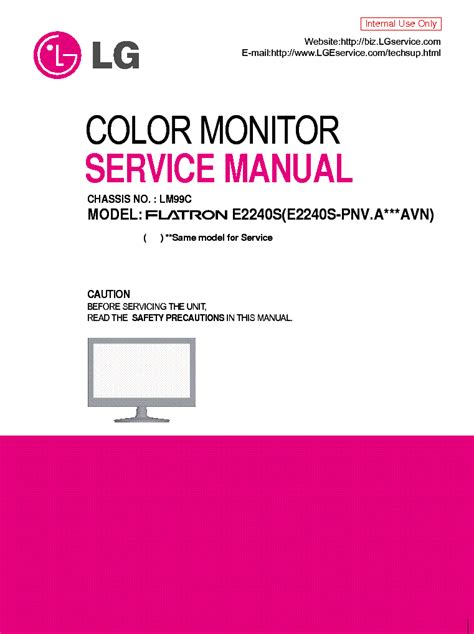 Lg e2240s pnv monitor service handbuch. - Teachers guide of four corners 1.