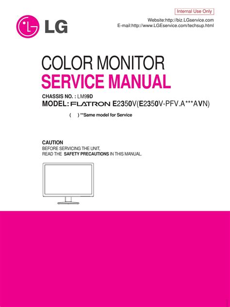 Lg e2350v color monitor service manual. - 2000 ski doo touring e le sle snowmobile parts manual new 401.
