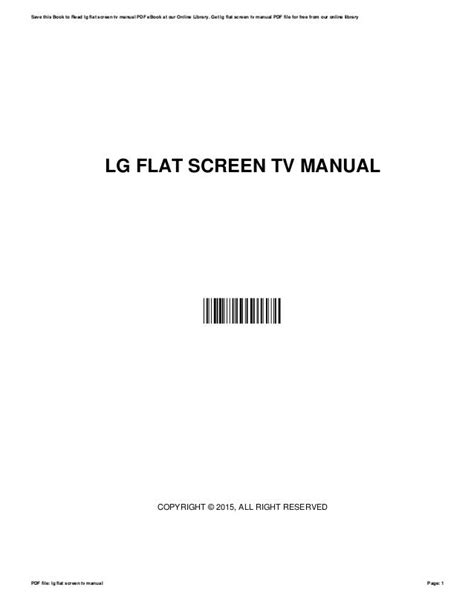 Lg flat screen tv owners manual. - Blast of the dragons fury andy smithson book 1.