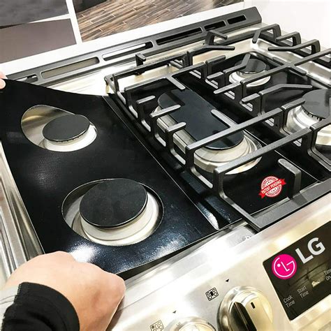 Disposable Gas Burner Liners (50 Pack) Aluminum Foil Square Gas Stove Burner Covers - 8.5 Inch Gas Range Protector, Stove Top Covers for Gas Burners, Foil Liners to Catch Oil, Grease, and Food Spills 4.5 out of 5 stars 24,487. 