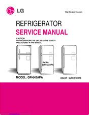Lg gr 642apa manuale di servizio frigorifero. - Rapport gray sur la maîtrise économique du milieu national.
