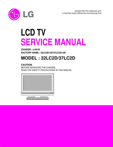 Lg lcd tv 32lc2d 37lc2d service manual. - Download del manuale di certificazione per ispettori di saldatura.