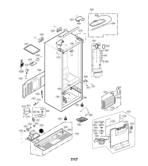 Lg lfc24770st replacement parts.  french door refrigerator.  LG Electronics Inc.  ...