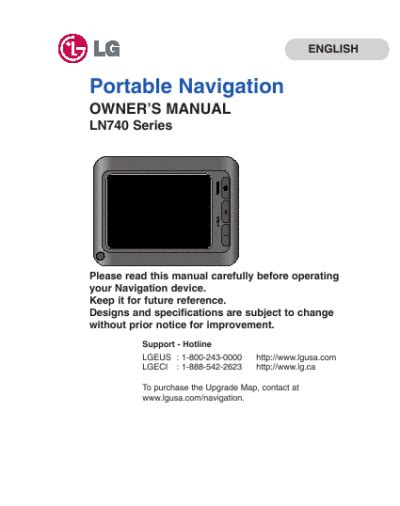 Lg ln740 portable navigation service manual. - Manual de bibliografía de la literatura española..
