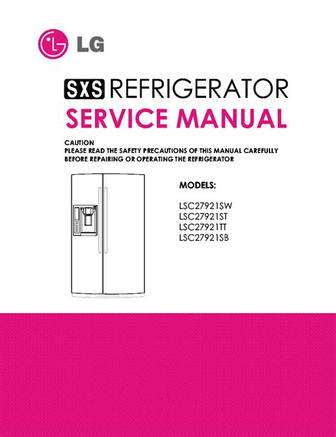 Lg lsc27921st service manual repair guide. - Del governo di sua maestà il re ferdinando ii in sicilia.