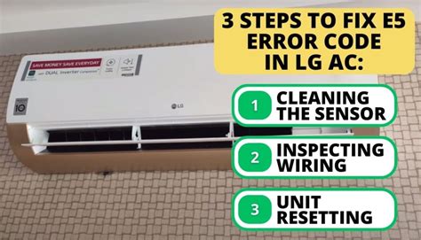 Lg portable air conditioner e5.  Accurately interpreting the code is crucial f...