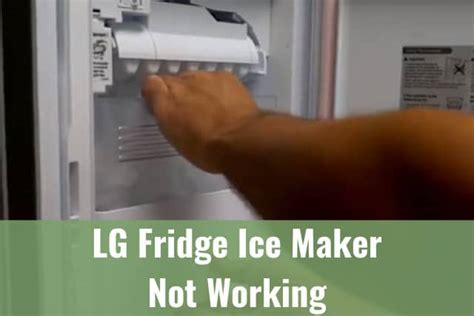 Lg refrigerator stopped making ice. 01 - Freezer Temperature is Above 10 Degrees F (-12C) If the freezer temperature is above 10 degrees Fahrenheit (-12C), the ice maker will not produce ice cubes … 