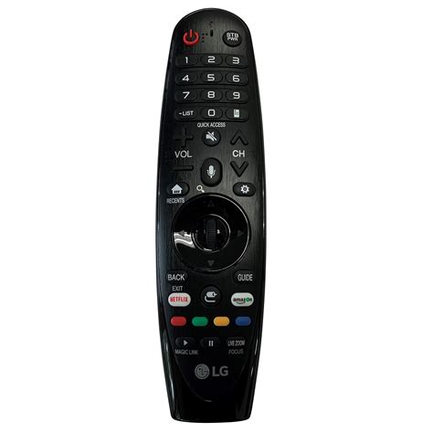 Lg remote tv remote. ※ Only applies to select remote control models with a product selection button. Is the TV unresponsive to the remote control while watching it? Turn off the ambient lamp (ballast) and try using your remote control again. The remote control may malfunction due to frequency interference from three-wavelength fluorescent lamps (ballasts ... 