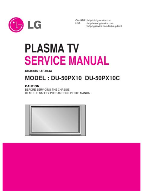 Lg rt 50px10 plasma tv service manual. - Ch 18 kimmel accounting 4e solutions manual.