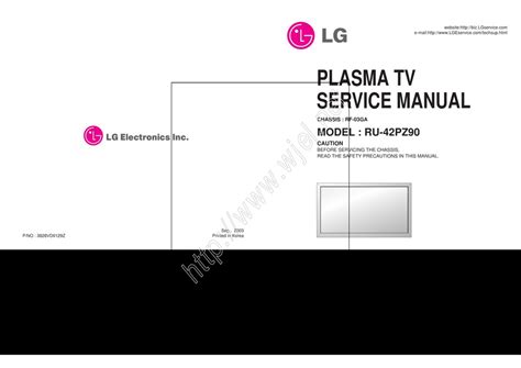 Lg ru 42pz90 plasma tv service manual. - Guide to reading the wall street journal.