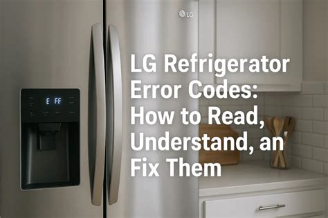 Lg thinq refrigerator 5b error code.  Exact code labeling and the panel met...