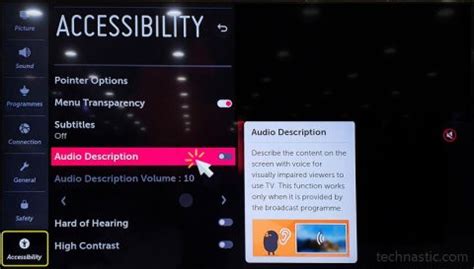 Lg tv audio description shortcut.  Audio Description tracks include the text [Audio Descriptio...