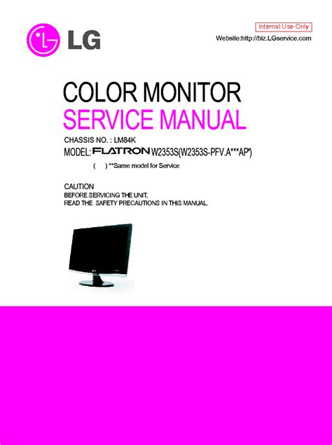 Lg w2353s monitor service manual download. - Introduction to operation research solution manual.