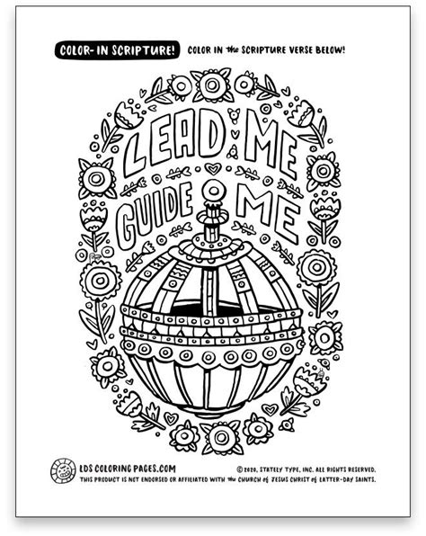 Liahona Coloring Page