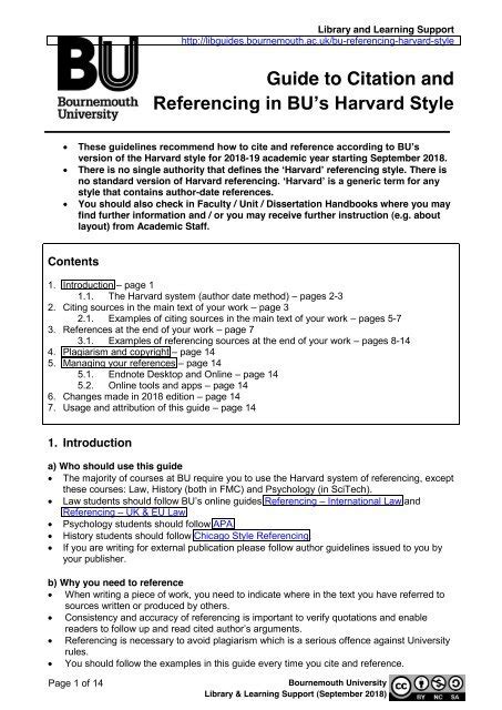 LibGuides: Referencing - BU Harvard 22-23 Full Guide: Welcome