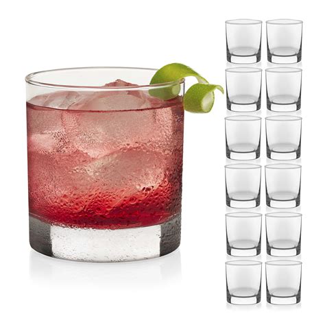 Libbey 917CD Heavy Base Rocks Cocktail Glasses, 11-Ounce, Set