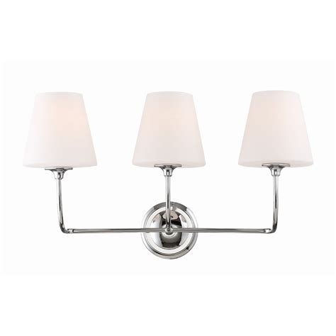 Libby Langdon for Crystorama Sylvan 3 Light Polished Chrome …