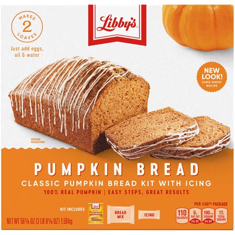 Libby pumpkin bread. Libby's All Natural Pumpkin Bread Kit with Icing - Makes 2 Loaves. by Libby's PUMPKIN. Write a review. How customer reviews and ratings work See All Buying Options. Top positive review. Positive reviews › Tech Guy. 5.0 out of 5 stars Best tasting pumpkin bread ever!! Reviewed in the United States on September 26, 2023. Follow the … 
