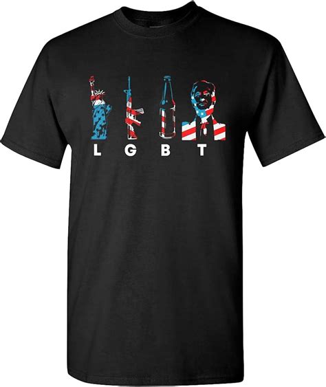 Liberty, Guns, Beer, Trump, LGBT T-Shirt