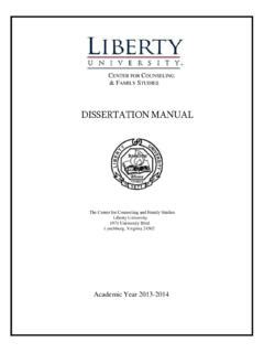 Liberty University Dissertation Template