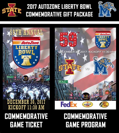 The SEC and Big 12 Conference battle in the AutoZone Liberty Bowl Football Classic, one of the most tradition-rich and patriotic bowl games in America. ... Your Tickets Member Access Mobile Ticket Guide Tickets Game Tickets Action Packs 2023 Ticket Brochure Ticketmaster Official Packages Stadium Simmons Bank Liberty Stadium Info Stadium Diagram .... 