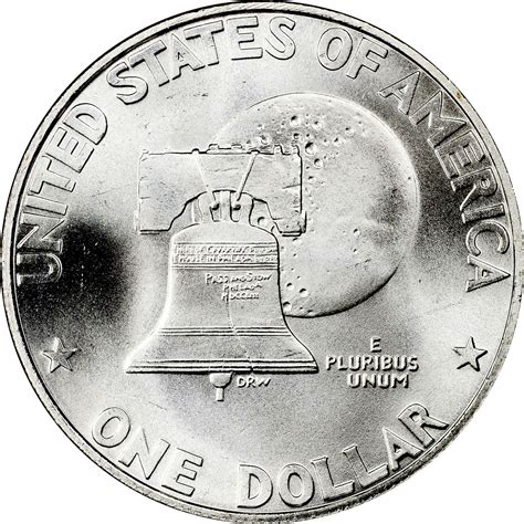 The 1976 Eisenhower dollar or the 1776-1976 bicentennial Eisenhower dollar was made of 75% copper and 25% nickel. There is also a silver coin variety that is made of 40% silver. ... its reverse side. However, you'll find the Liberty bell in front of the Moon for the commemorative coin version. The Liberty bell symbolizes freedom while the .... 