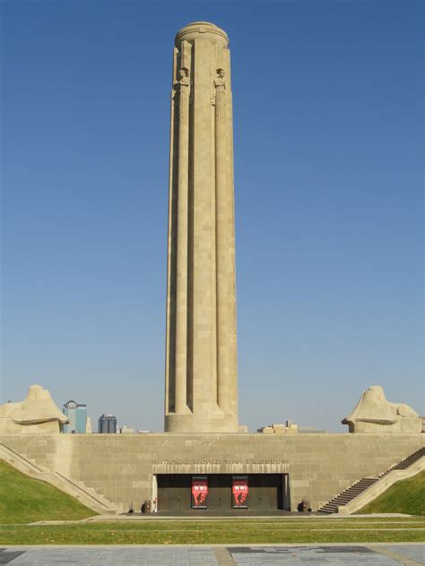 Liberty Memorial Fountains, North. LOCATION: 2 Memorial Dr, Kansas City, MO 64108. Dates: Constructed 1934-35, Rehabilitated 2011-2014. Designer: Wight and Wight. Description. On the north side of the Liberty Memorial, underneath the Great Frieze and flanking the 90′ wide flight of steps, are these dual fountains.. 