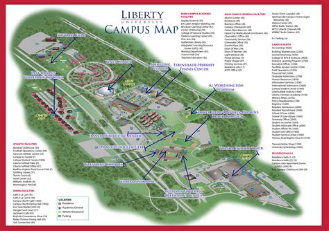 Liberty University Campus Map. 